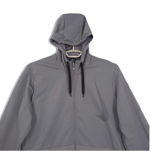 Nike Hoodie Men's Large Training Project X‎ Fleece Zip Hoodie Gray AA4656-100 - Picture 1 of 7
